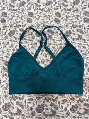 Lululemon Ebb To Street Bra II Teal Green